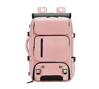 FANDARE Antirrobo Maletines Mochilas Mujer Laptop Mochilas Tipo Casual Bolsa de Equipaje de Mano Hombre Rolltop Mochila Viaje con USB Bolso de Hombro Bolso de Mano Trabajo Bolso de Hombro Rosa