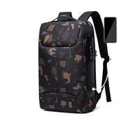 FANDARE Antirrobo Mochila Bolsas Escolares con Puerto USB Impermeable Mochila para Portátil de hasta 15.6 Multiusos Mochilas Hombres/Mujeres Escolares para Negocio Trabajo Viaje Estudios Diario Camo