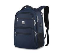 FANDARE Antirrobo Mochila Impermeable Mochila para Portátil de hasta 15.6 Multiusos Mochilas Mujer Hombre Escolares con USB para Diario Negocio Trabajo Viaje Bolsas Escolares Azul Oscuro