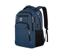FANDARE Antirrobo Mochila Impermeable Mochila para Portátil de hasta 15.6 Multiusos Mochilas Mujer Hombre Escolares con Puerto de Carga USB para Diario Negocio Trabajo Viaje Bolsas Escolares Azul