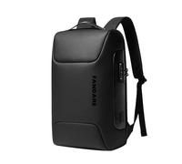 FANDARE Antirrobo Mochila Mochila Portatil 15.6 Pulgadas Mochila Hombre Mujer Mochila con Puerto de Carga USB Bolsos Bandolera para el Laptop para Ordenador del Negocio Trabajo Diario Viaje Negro A