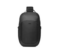 FANDARE Bandolera para Hombres Impermeable con Múltiples Bolsillos Diseño Urbano y Moderno para Ciclismo Viaje y Uso Diario Negro