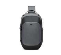 FANDARE Bandolera para Hombres Impermeable con Múltiples Bolsillos Diseño Urbano y Moderno para Ciclismo Viaje y Uso Diario Gris