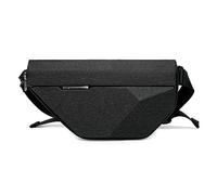 FANDARE Bandolera Pecho Impermeable Multifunción para Hombre y Mujer Bolso Pecho Cruzado con Múltiples Bolsillos Diseño Ajustable y Expandible (7 cm) Estilo Minimalista para Viaje y Trabajo Negro