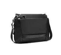 FANDARE Bandoleras Hombre Bandolera Ampliable Bolso Bandolera Bandoleras Bolsa de Honda Bolsa Mensajero Bolsos para Escuela Estudiante Viaje Trabajo Universidad Business Impermeable TPU Negro