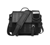 FANDARE Bandoleras Hombre Bolsa de Hombro Bolsa de Mensajero para 12.9 Pulgadas Laptop Maletin con Multibolsillo para Estudiante Viaje Trabajo Universidad Messenger Crossbody Bag Negro