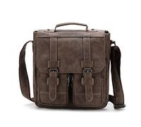 FANDARE Bandoleras Hombre Bolso Bandolera Hombre Bandoleras Hombre Piel Impermeable Bolsos Hombre para Estudiante Viaje Trabajo Universidad Bolsillos Marrón