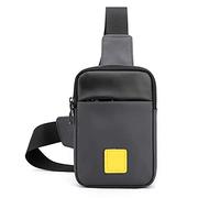 FANDARE Bandoleras Hombre Bolsos Cruzados Bolsa de Pecho Hombres Ligero Deportiva Sling Bag para Viaje Ciclismo Hiking Camping Mochila Bandolera Gris