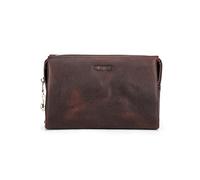 FANDARE Billetera Cartera Tarjetero Hombre Clutch Cuero Bolso de Embrague con Bloqueo de Cremallera Billetera con Bolsa telefónica,6 Ranuras para Tarjetas,2 Ranuras para Billetes Monedero Marrón