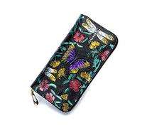 FANDARE Billetera Carteras para Mujer Monederos Bolso de Mano Billetera de Cuero Plegable Niña Monedero Cartera Tarjeta de Crédito para Fiesta Viaje Wallet