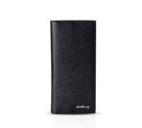 FANDARE Billetera Larga Bifold Wallet Tarjetas de Almacenamiento para Billetes Pack Gran PU, Negro a, L, Monedero