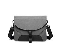 FANDARE Bolsa de Mensajero Hombres Bolsa de Hombro Mujeres 7.9 Pulgadas Tablet Bolsos de Lona Mensajero Bolsa Bolsa de Viaje, para Trabajo,Viajar,Colegio Crossbody Bag Gris
