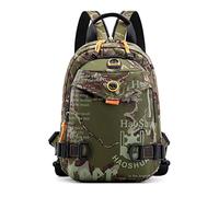 FANDARE Bolsa de Pecho Bolsos Cruzados Mochila Bolsa de Escuela Bolso Hombro Mujer Bolsos Bandolera Cruzada Sling Bag Viaje con Orificio para Auriculares & Correa de Hombro Desmontable Camo