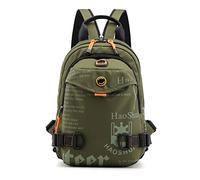 FANDARE Bolsa de Pecho Bolsos Cruzados Mochila Bolsa de Escuela Bolso Hombro Mujer Bolsos Bandolera Cruzada Sling Bag Viaje con Orificio para Auriculares & Correa de Hombro desmontableVerde