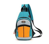FANDARE Bolsa de Pecho Bolsos Cruzados Mochila Bolsa de Escuela Bolso Hombro Mujer Riñoneras Bolsa Cruzada Bolsos Bandolera Hombres Sling Bag para Ciclismo Escolar Viaje Senderismo Verde