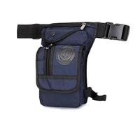 FANDARE Bolsa de Pierna Riñonera Tactica Hombre Mujer Bolso Hombro Bolsa de Pecho Bolsa Cruzada Moto Bolso de Cintura Bandolera Bolsos Excursionismo Multifunción Viaje Crossbody Bag Azul
