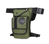 FANDARE Bolsa de Pierna Riñonera Tactica Hombre Mujer Bolso Hombro Bolsa de Pecho Bolsa Cruzada Moto Bolso de Cintura Bandolera Bolsos Excursionismo Multifunción Viaje Crossbody BagVerde
