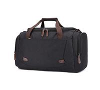 FANDARE Bolsa de Viaje Bolsa de Deporte Hombre Bolsa de Lona Maleta Grande Bolsa de Fin de Semana para Hombres y Mujeres Bolso Overnight Senderismo Maleta de manomochila de Viaje Negro