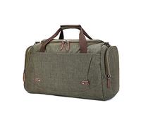 FANDARE Bolsa de Viaje Bolsa de Deporte Hombre Bolsa de Lona Maleta Grande Bolsa de Fin de Semana para Hombres y Mujeres Bolso Overnight Senderismo Maleta de manomochila de Viaje Verde A