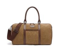 FANDARE Bolsa de Viaje Bolsa Deporte Hombre Bolsa de Lona Bolsa de Fin de Semana Bolsa de Viaje para Hombres y Mujeres Bolso para Overnight Crossbody Bag marrón