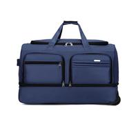 FANDARE Bolsa de Viaje con Ruedas Bolso de Mano Deporte Mochila convertible equipaje de cabina Hombre Mujer Carritos de la compra, Bolsa de viaje ligera negocios Maletín Cartera mensajero Azul S