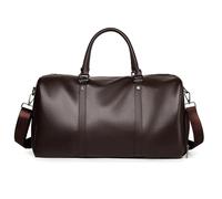 FANDARE Bolsa de Viaje para Mujer Hombre Bolsa de Deporte Bolsa de Mano Equipaje Bolsas de Deporte Negocio Bolsa de Gimnasio con Zapato Compartimento Impermeable PU Cuero Bolso de Viaje Cabina