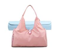FANDARE Bolsa Esterilla Yoga Bolsa Deporte Gym Mujer para Yoga Bolsa de Viaje para Mujer Hombre Bolsas para Yoga colchoneta Bolsa de Mano Equipaje Bolsa de Gimnasio con Zapato Compartimento Rosa