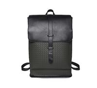 FANDARE Bolsas Escolares Mochila Instituto Mochilas Tipo Casual Universidad Bolsos Mochila PU Cuero Bolsos Bandolera Viaje Bolsa de Hombro para Ordenador Portátil 15.6 Pulgadas Mochila Verde