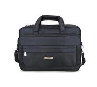 FANDARE Bolsas y Fundas para 15.6 Pulgada portátiles y netbooks Tote Portátil para Hombres Mujeres Maletín para Computadora, Bolso Mensajero para Trabajo Viaje Bolsa de Mano para Ejecutivos Negro L2