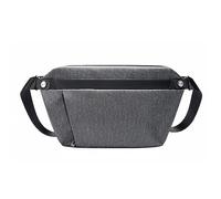 FANDARE Bolso Bandolera Hombre Mujer Bolso Pecho Cruzado con Correa Ajustable Múltiples Bolsillos Tirante Elástico para Llaves Estilo Minimalista para Viaje Trabajo Gris