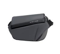 FANDARE Bolso Bandolera Hombre y Mujere Bolso de Hombro Impermeable con Múltiples Bolsillos Grande y Espacioso para Viaje Trabajo o Uso Diario Poliéster Resistente Gris