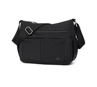 FANDARE Bolso Bandolera Mujer Media Luna Bolso Bandolera Nylon Casual Ligero Bolsa Crossbody Mujer con Correa de Hombro Ajustable Bolsos Mensajero para Viaje, Compras, Escuela, Oficina Negro