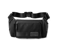 FANDARE Bolso de Hombro para Hombre Bolsa Bandolera Riñonera Mochila Cruzada Bolso de Cintura Bolso Cruzado Bolsa de Pecho Crossbody Sling Chest Bag para Viajes Ciclismo Impermeable Nailon Negro