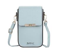 FANDARE Bolso de teléfono Bolsos Bandolera para Mujer Ligera Bandolera Cartera Pequeña Bolsos de Cruzado para Niña Compras Partido Colegio Viaje Paquete Embrague Phone Crossbody Bag Azul
