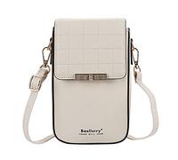 FANDARE Bolso de teléfono Bolsos Bandolera para Mujer Ligera Bandolera Cartera Pequeña Bolsos de Cruzado para Niña Compras Partido Colegio Viaje Paquete Embrague Phone Crossbody Bag Blanco