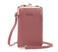 FANDARE Bolso de teléfono móvil Monederos para Mujer Carteras Bolsos Bandolera Bolso Pequeño Bolsos de Cruzado con Ranuras Bandolera Crossbody Bag Púrpura