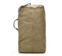 FANDARE Bolso de Viaje Bandolera Grande de Lona, Bolso Tipo Bucket Estilo Retro para Viajar, Deporte y Trabajo, Diseño Minimalista y Versátil para Hombre y Mujer Caqui A S