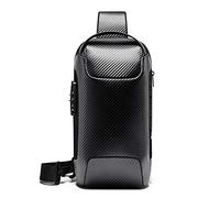 FANDARE Bolso Pecho Bolsos de Hombre Mujer Sling Crossbody Bag Gran Capacidad Bolsos Cruzados mit USB Bandoleras Cruzada Mochilas y Bolsas de automoción Viaje Deportes Ciclismo Montañismo Negro A