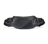FANDARE Bolso Pecho Cruzada al Hombro Adolescentes Cangurera Bolsa de Cintura Chico Sling Bag Impermeable Bolsos Cruzados Bandoleras Mochilas para Viaje Deportes Ciclismo Montañismo Durable PU Negro