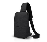 FANDARE Bolso Unisex de la Honda, Bolso Cruzado del Hombro para los Hombres, Mochila de un Hombro, al Aire Libre Ciclismo Senderismo Camping Viaje Mujeres Pecho Paquete poliéster Negro