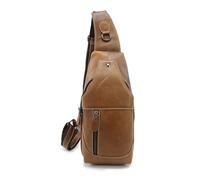 FANDARE Bolsos Cruzados de Hombro Bandolera Hombre Grande Bolso Caballero Bandolera Cuero Hombre Bolsos Hombre Bandolera Piel Bolso Hombre de Cuero Mariconeras Bandolera Mensajero Amarillo Marron