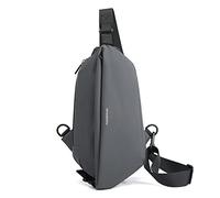FANDARE Bolsos Cruzados de Hombro Cruzada Hombre Bolso Bandolera Mochila Sling Bag para Hombres bandoleras Hombre Bolso de Pecho Bolsillos para Trabajo Ciclismo Motocicleta Deportes Viajes Gris