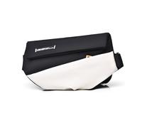FANDARE Bolsos Cruzados de Hombro y Mochila Sling Bag para Hombres bandoleras Hombre con Correa para trípode Bolso de Pecho Bolsillos para Trabajo Ciclismo Motocicleta Deportes y Viajes Blanco Negro