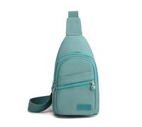 FANDARE Bolsos Cruzados Mujer Bolsos de Hombro Cruzados con Orificio para Auriculares Mochilas Bolsos a travesar Impermeable Bolso Mensajero Pecho Bandolera Senderismo Bolso asimétrico Sling Bag