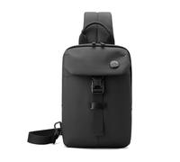 FANDARE Bolsos Cruzados Multiuso Mochila Cruzada Hombre Bolsos Cruzados Impermeable PU Film Sling Chest Bag Bandolera Bolsa de Pecho Bolso de Mano Bolso de Hombro Crossbody Bag para Viajes Negro