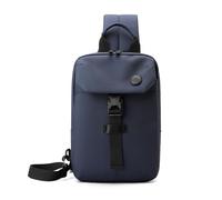 FANDARE Bolsos cruzados Multiuso Mochila cruzada hombre Bolsos Cruzados Impermeable PU film Sling Chest Bag bandolera Bolsa de pecho Bolso de mano Bolso de hombro Crossbody Bag para Viajes Azul oscuro
