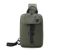 FANDARE Bolsos Cruzados Multiuso Mochila Cruzada Hombre Bolsos Cruzados Impermeable PU Film Sling Chest Bag Bandolera Bolsa de Pecho Bolso de Mano Bolso de Hombro Crossbody Bag para Viajes Verde