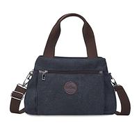 FANDARE Bolsos de Mujer Bolsos de Mano para Mujer Lona Bandolera Bolsos de Mensajero Conmutar Bolso Hombro Cruzado para Señora Viaje Trabajo Escuela Compras Gran Capacidad Crossbody Bag Negro