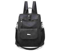 FANDARE Bolsos Mochila Mujer Bolsa de Hombro Impermeable Bolso Mochilas Tipo Casual Niña Bolsas Escolares Dama Casual Daypacks para Outdoor Viaje Partido Commuter Multifunción Bolso Negro