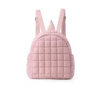 FANDARE Bolsos Mochila para Mujer Acolchada Mochilas Bolso de Hombro Bolsas Bandolera Mediana Mochila Escolar para niñas Trabajo Viajes Escuela Mochila Ligera y plumada Rosa